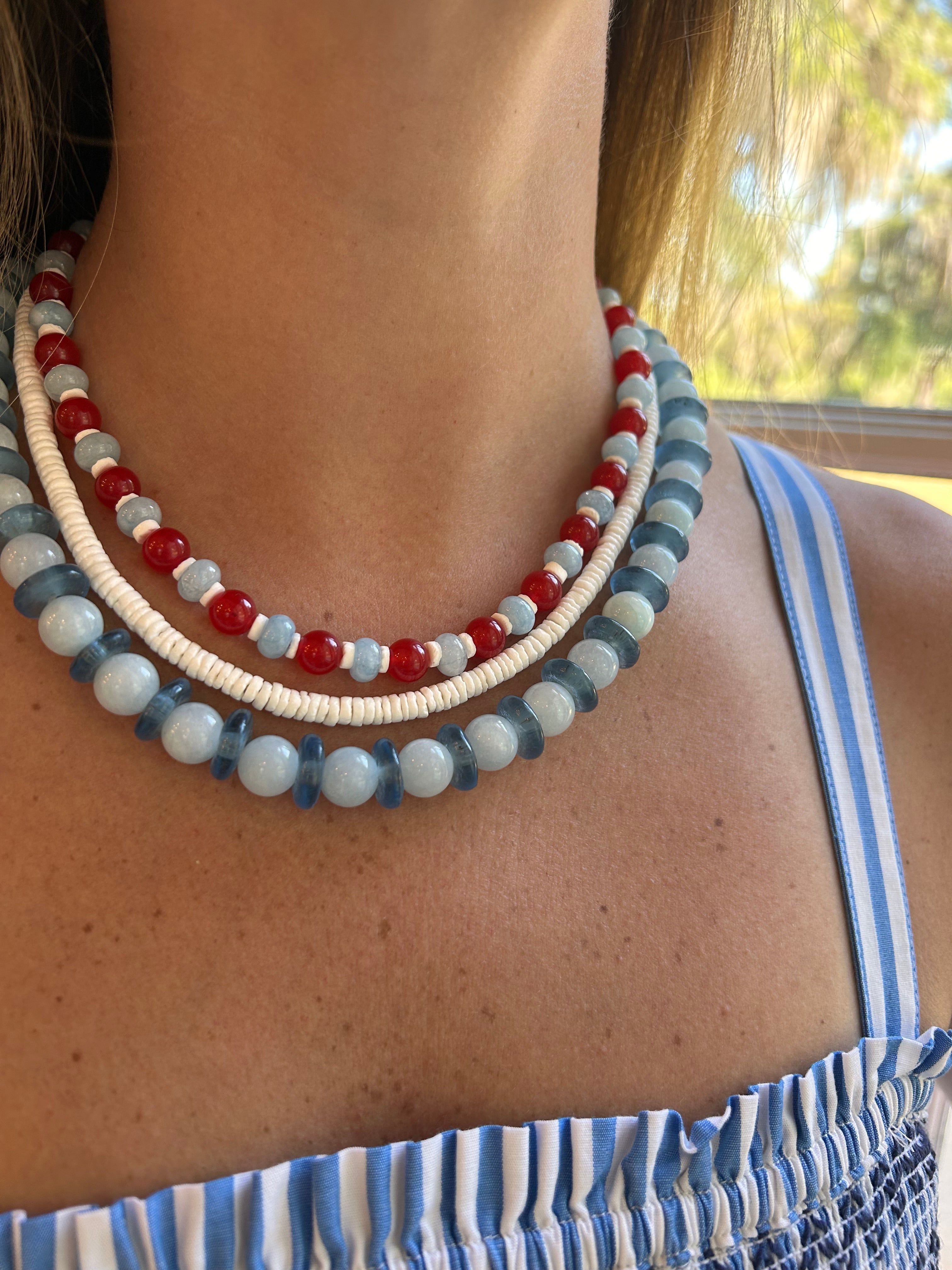 Memorial weekend, Fourth of July, and Labor Day weekend necklaces