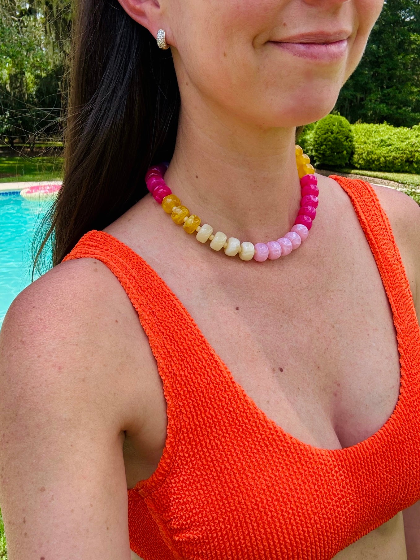 Pink Pelican Necklace