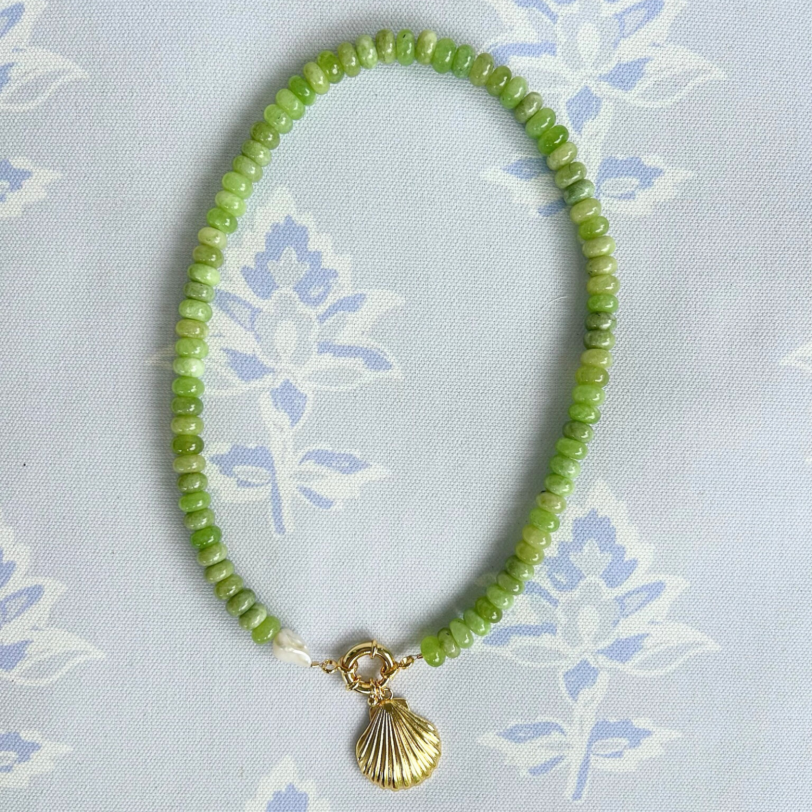 Green Parsons Pearl Necklace
