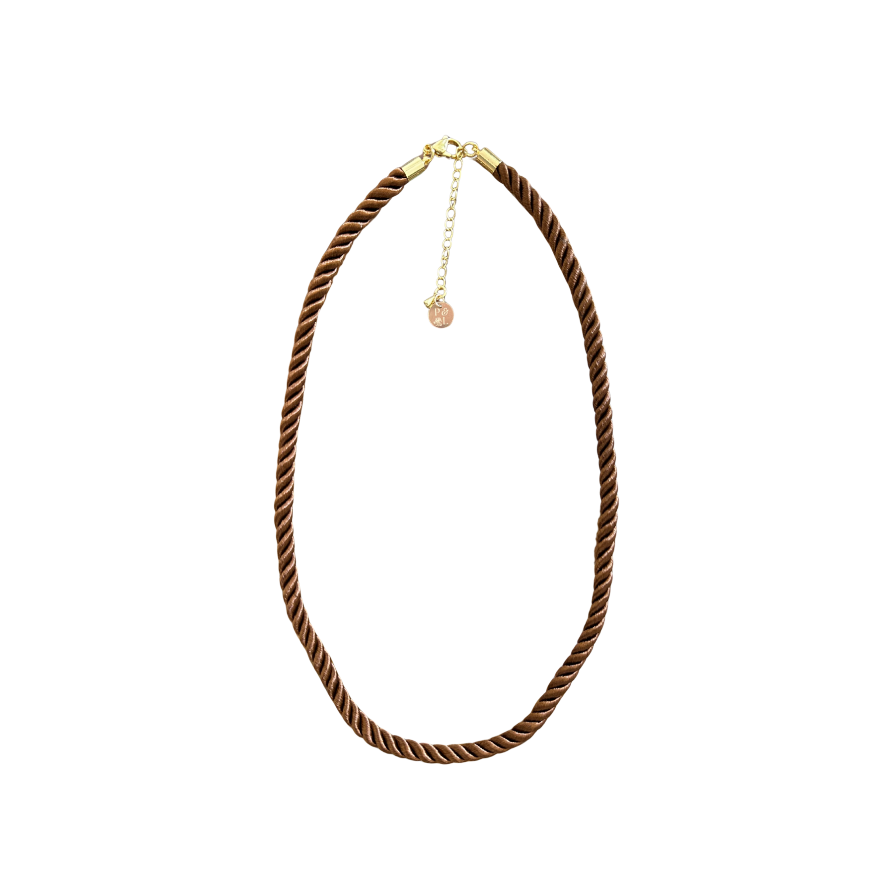 Brown rope-style necklace