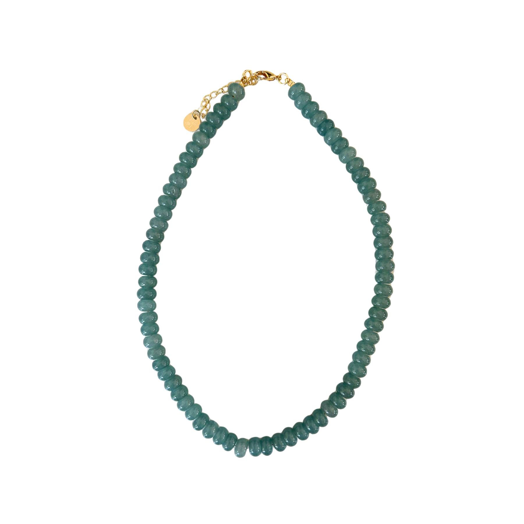 blue beaded necklace