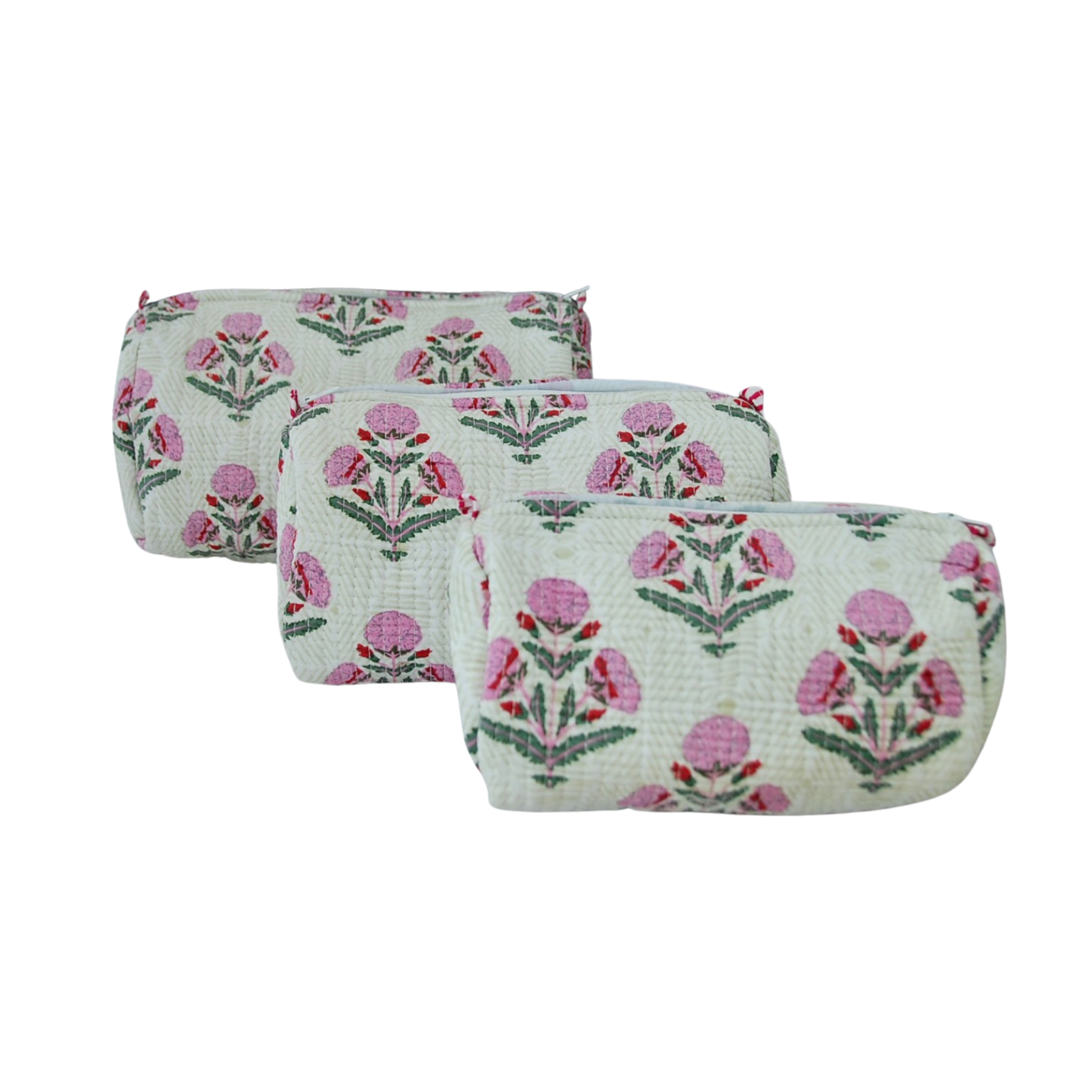 Pink Floral Toiletry Bag