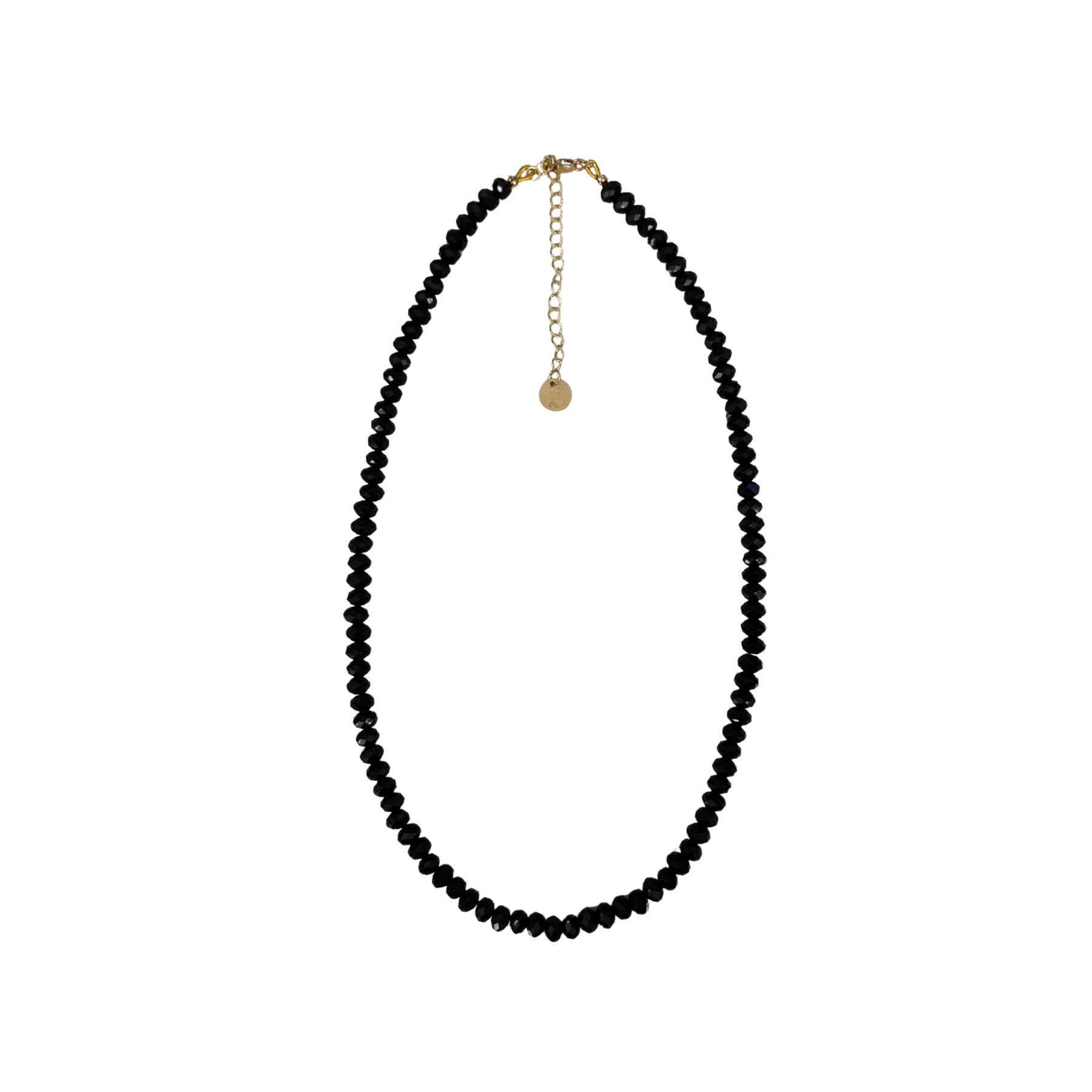 black beaded necklace