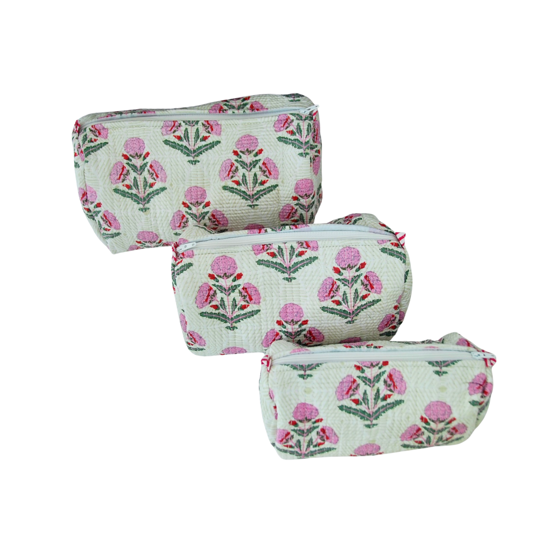 Pink Floral Toiletry Bag