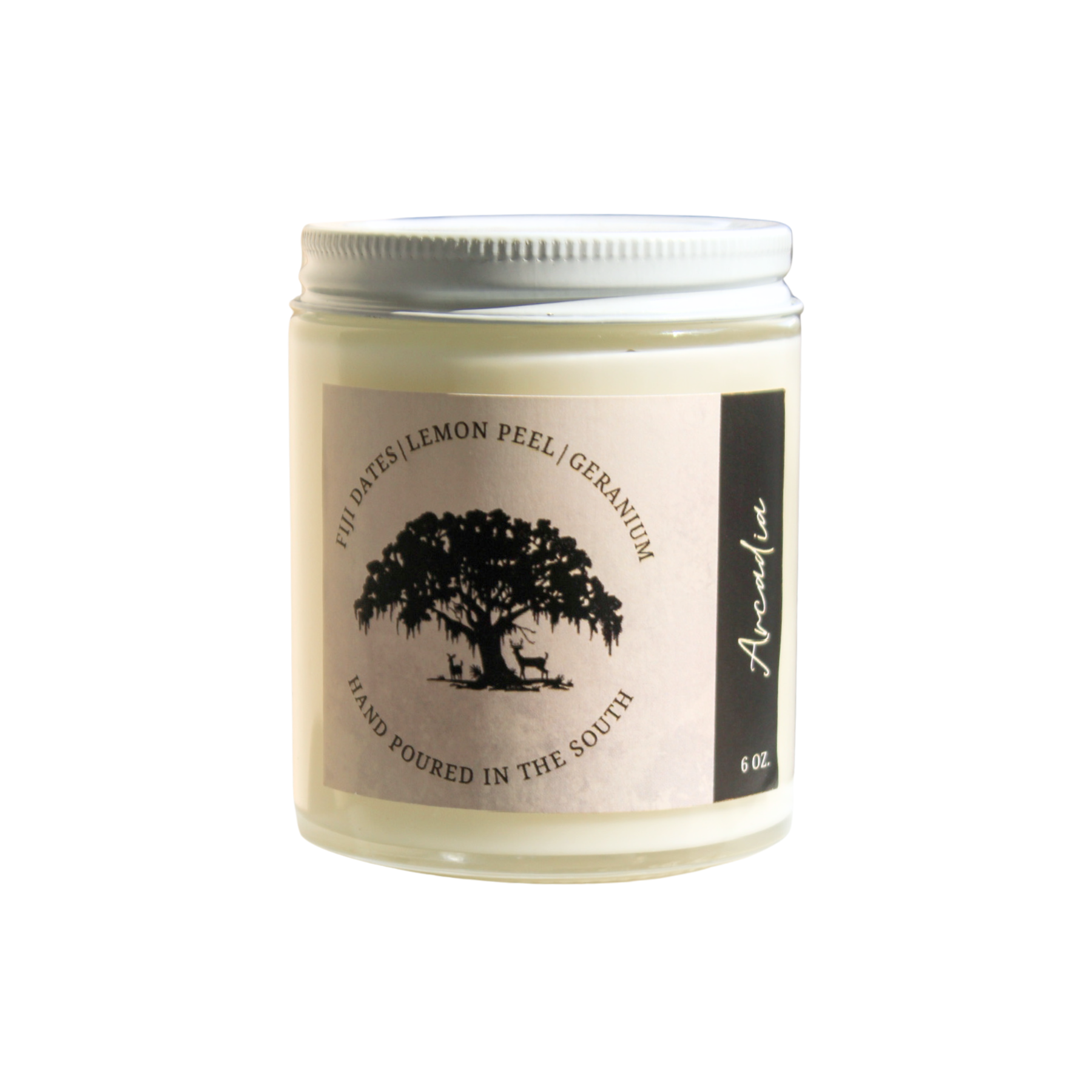 glass jar candle with metal lid