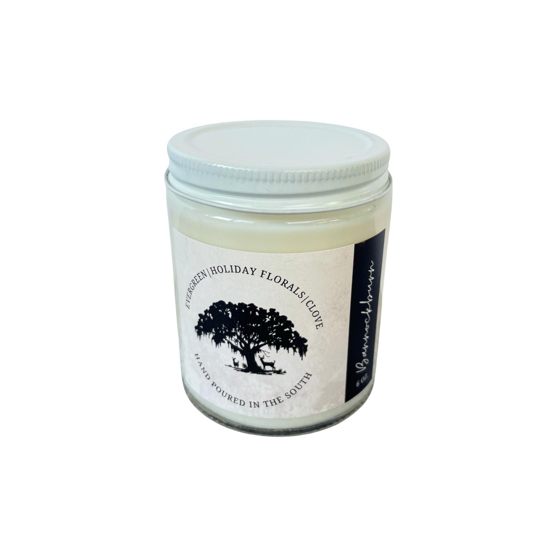 glass jar candle with metal lid
