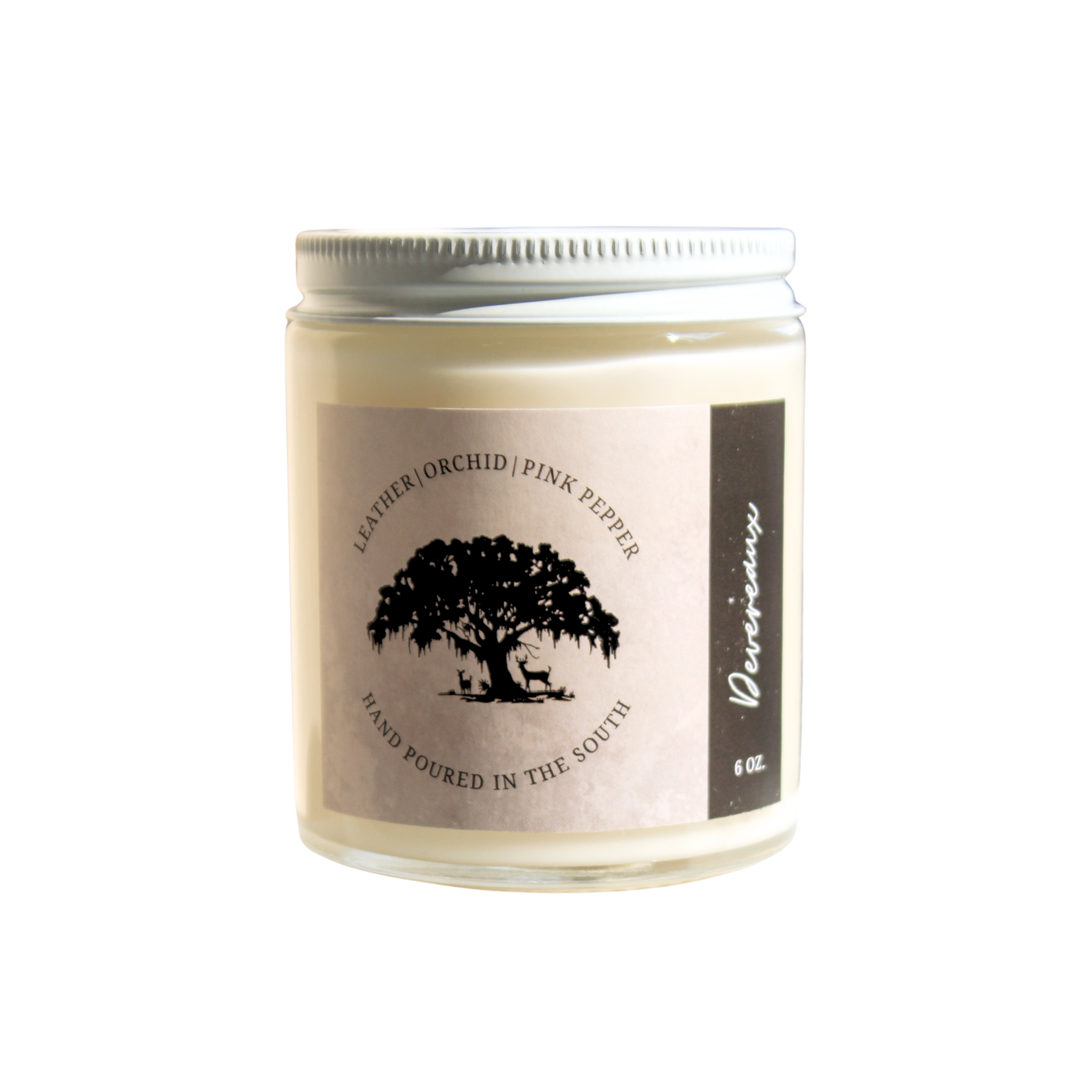 glass jar candle with metal lid