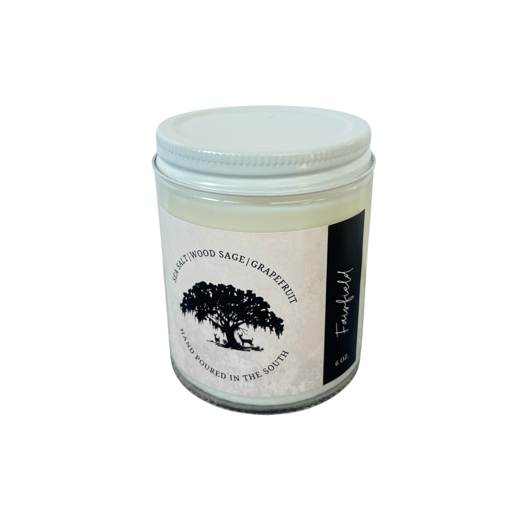 glass jar candle with metal lid