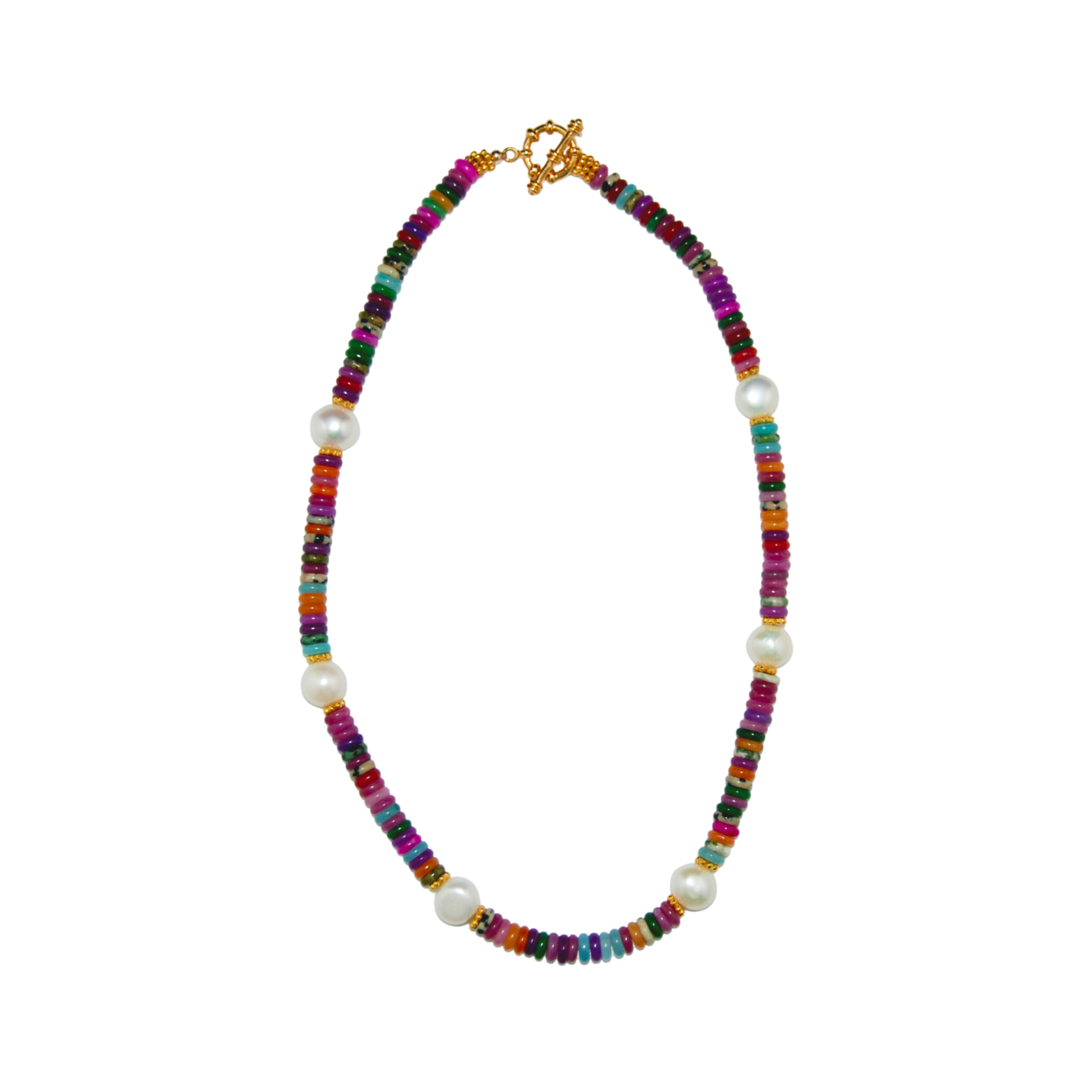 Painted Palm Necklace