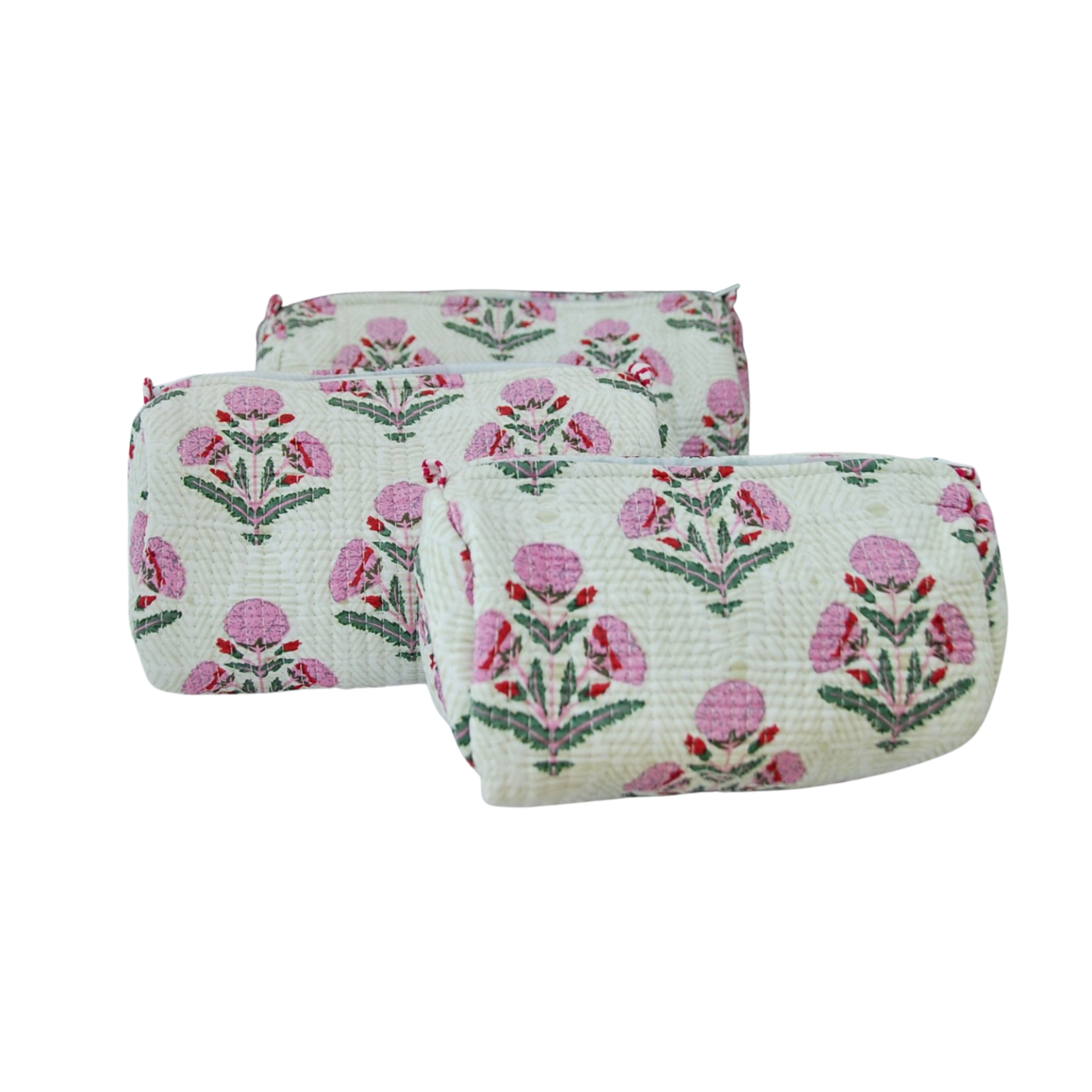 Pink Floral Toiletry Bag