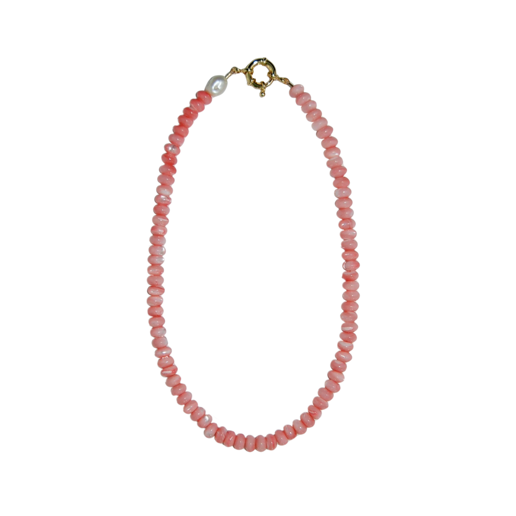 Pink Parsons Pearl Necklace