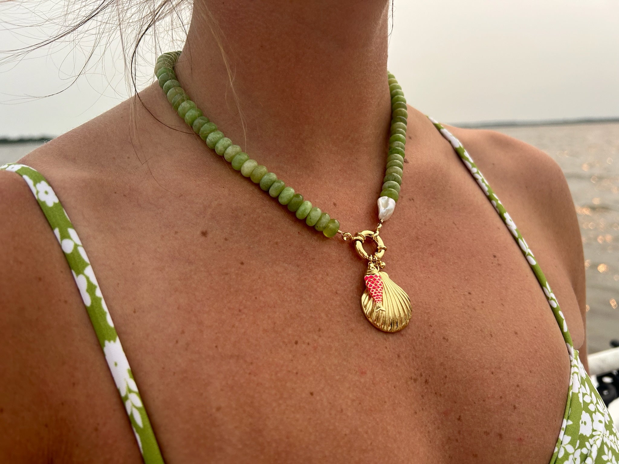 Gold Shell Charm