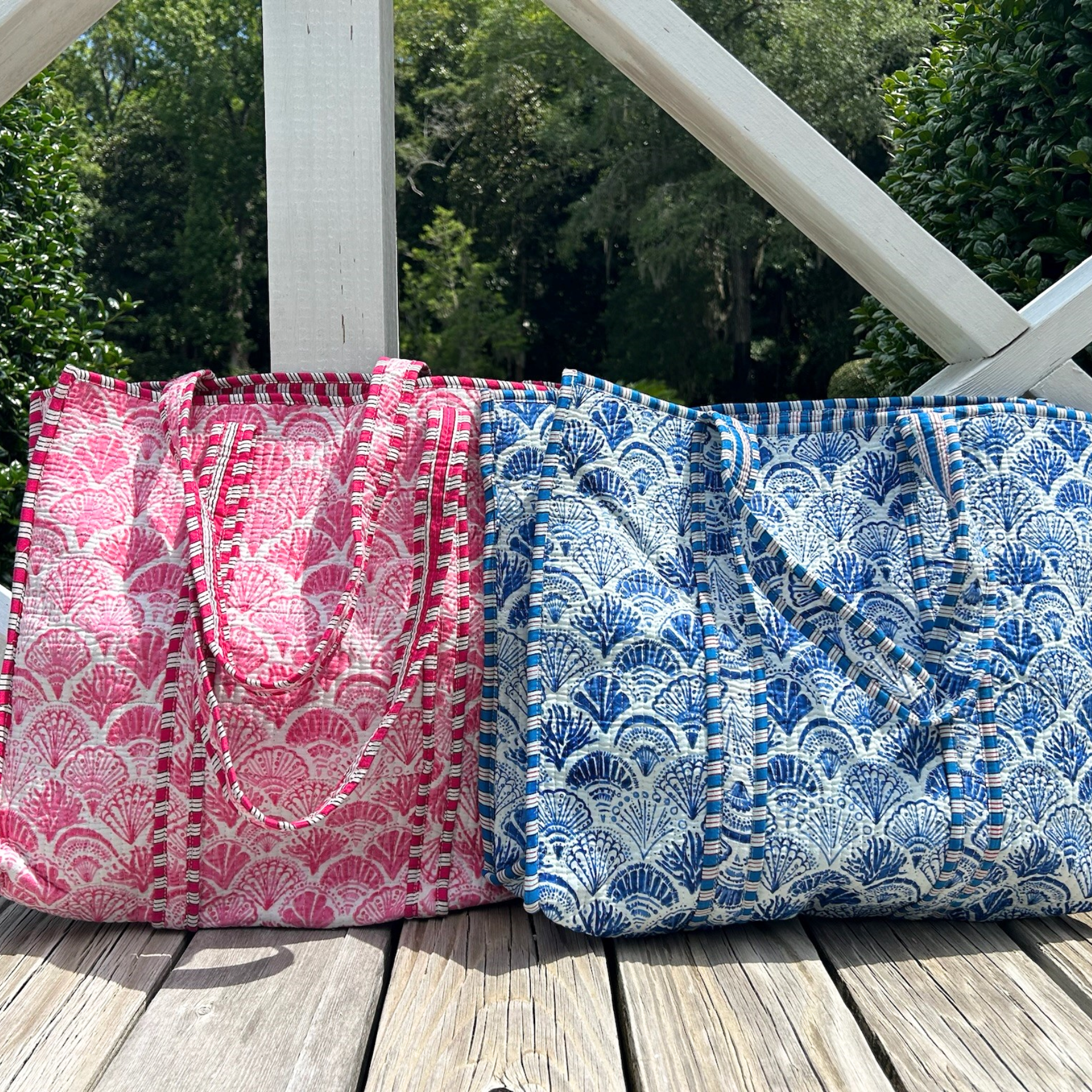 Blue Shell Tote Bag