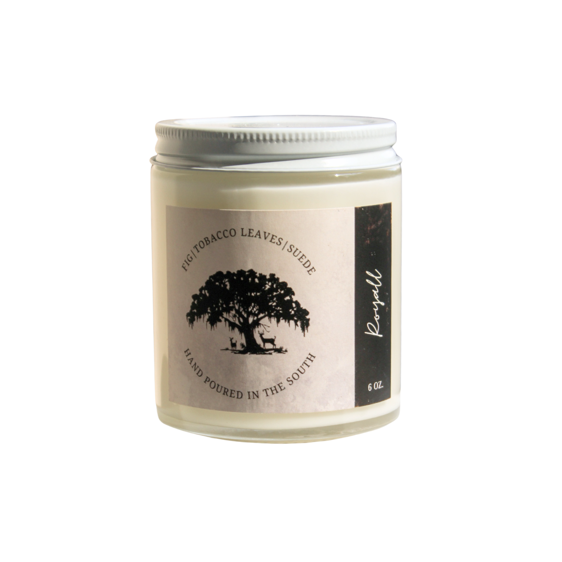 glass jar candle with metal lid