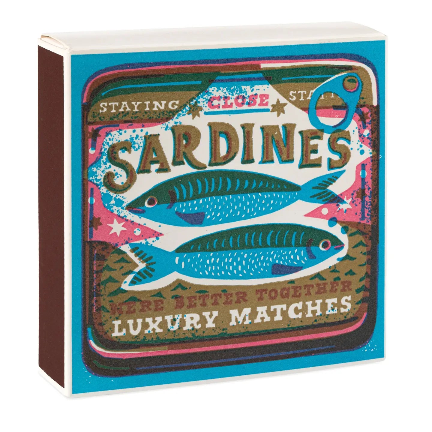Matchbox with sardine design