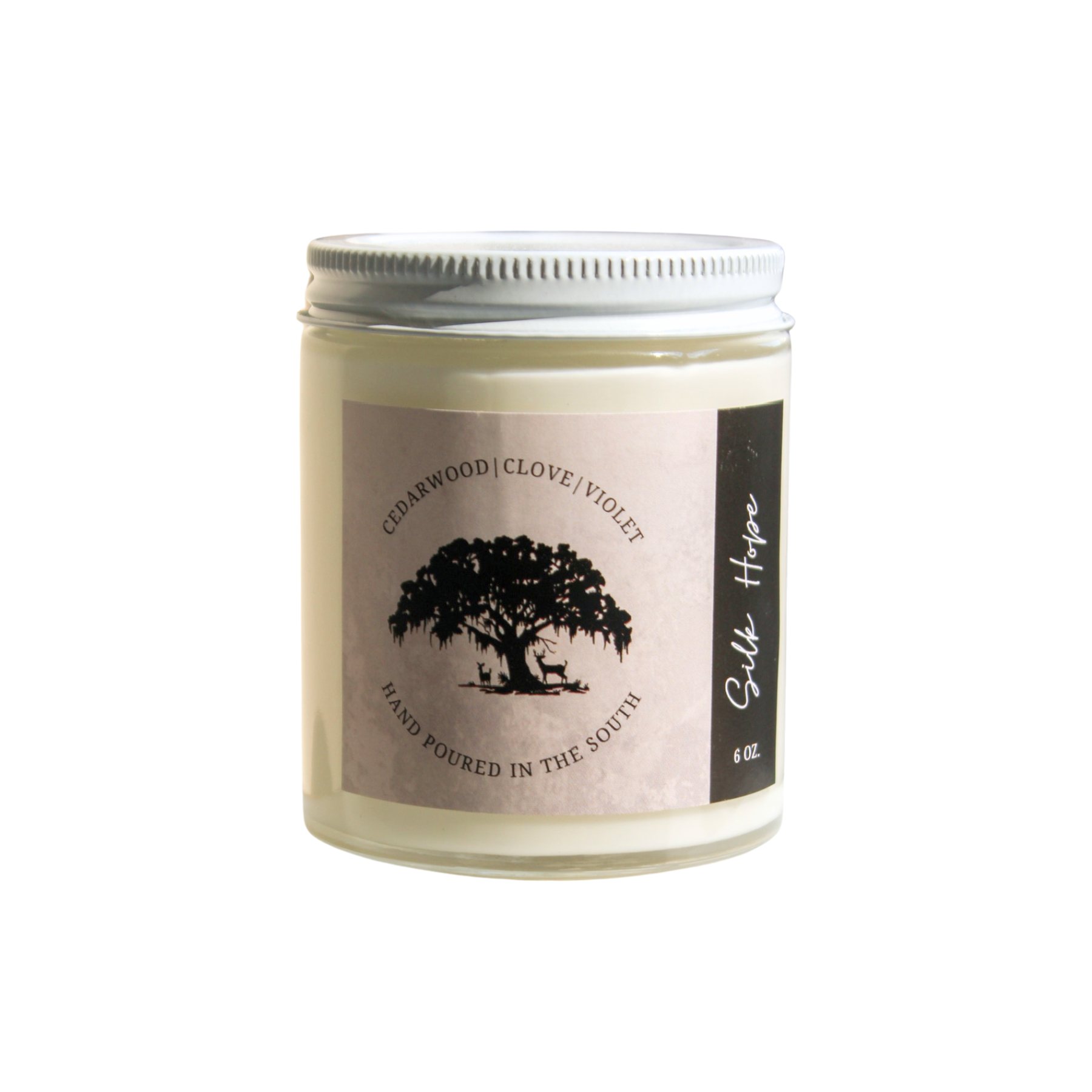 glass jar candle with metal lid
